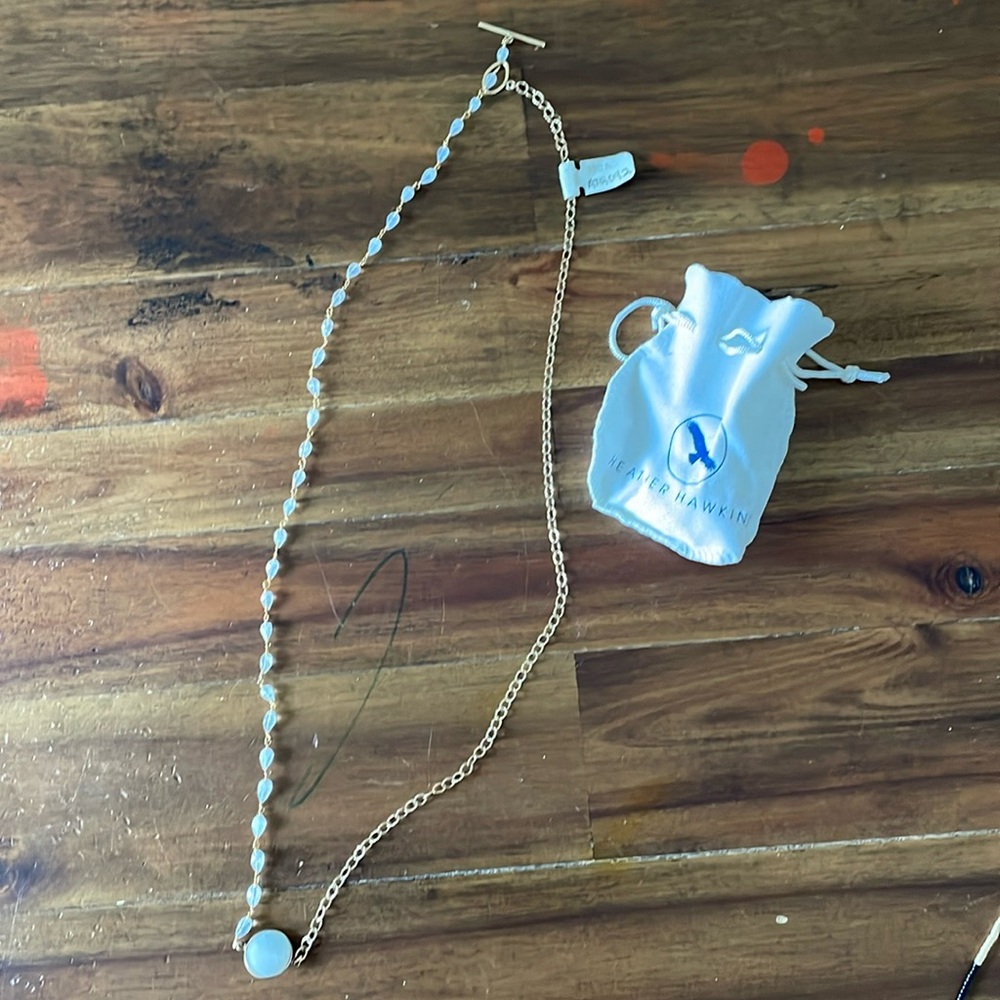 Heather Hawkins Moonstone Necklace NWT